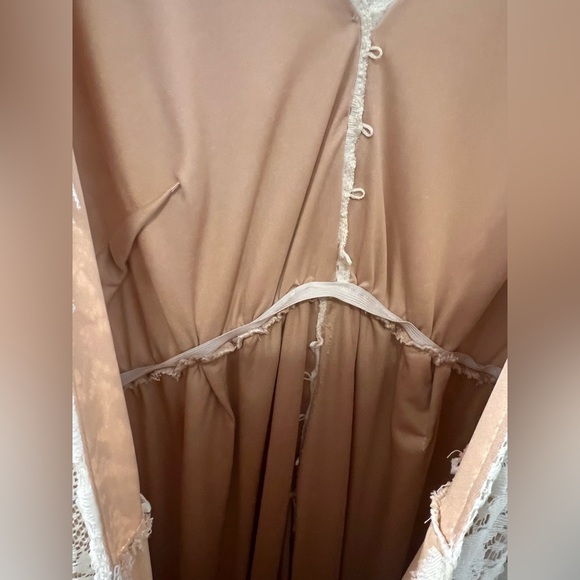 Vintage Lace Bohemian Fringe Dress Custom Made Bridal Wedding Maternity - Picture 14 of 15